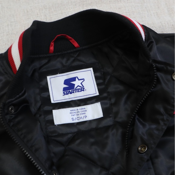 STARTER Black Bomber Logo Jacket NWT - Picture 11 of 16